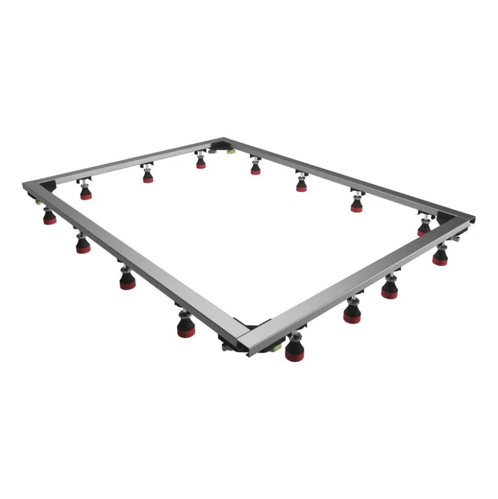 Einbaurahmen 'DWM-Tec' silberfarben 70-120 x 70-180 cm