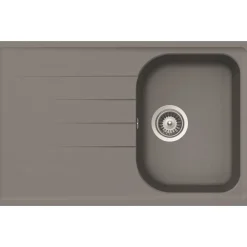 Einbauspüle 'Estia 100S' grau 790 x 500 mm