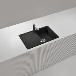 Einbauspüle 'Sofia 100S' schwarz 780 x 500 mm