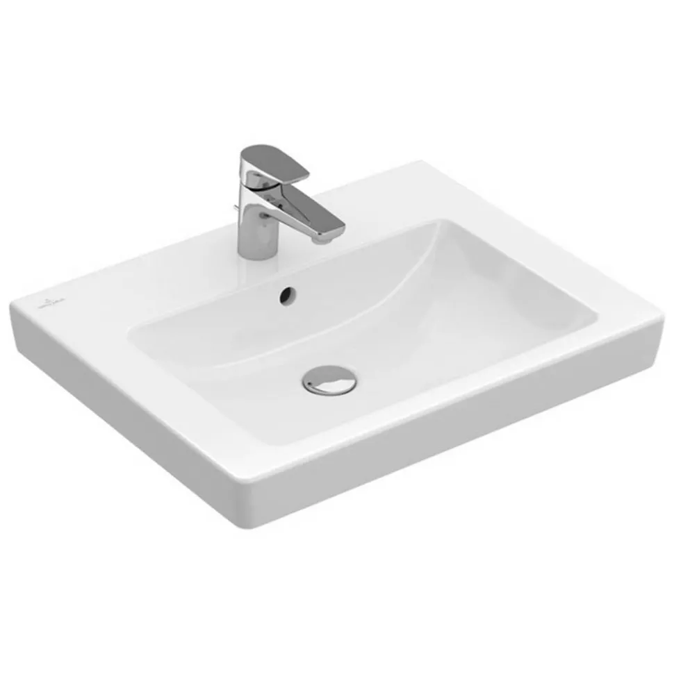 Einbauwaschbecken 'Subway 2.0' weiß 60 x 15,5 x 47 cm