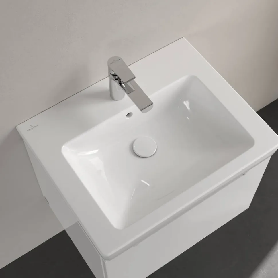 Einbauwaschbecken 'Subway 2.0' weiß 60 x 15,5 x 47 cm