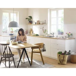 Einhebel-Küchenmischer 'Zesis M33 Eco 150' verchromt, mit Ausziehbrause