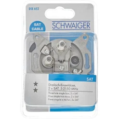 Einzelanschlussdose SAT-ZF DSE652 3-Loch