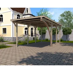 Einzelcarport '606 A' kesseldruckimprägniert 300 x 600 cm
