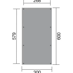 Einzelcarport '606' kesseldruckimprägniert 300 x 600 cm