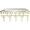Einzelcarport 'Carlos 2' Kiefer PVC-Dach 670 x 318 x 234 cm