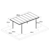Einzelcarport 'Eco' anthrazit 503 x 300 x 232 cm