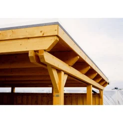 Einzelcarport 'Emsland' 354 x 604 cm unbehandelt