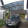 Einzelcarport 'Portoforte Typ 80 SC' edelstahlfarben 270 x 495 x 298 cm