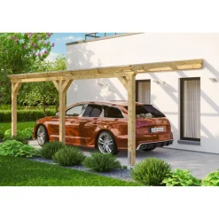 Einzelcarport 'Vogtland' 300 x 541 cm unbehandelt
