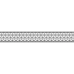 Einzelprofil Designeinsatz 'Cube' Aluminium anthrazit 180 x 30 cm