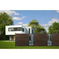 Einzelprofil Designelement 'Triangle XL' Aluminium anthrazit 60 x 180 cm