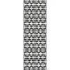 Einzelprofil Designelement 'Oriental XL' Aluminium anthrazit 60 x 180 cm