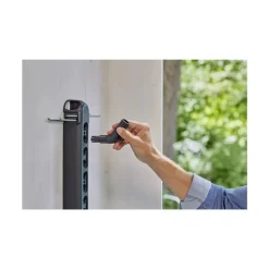 Einzelstecker 'Flex' dunkelgrau für Geräteleiste, 2 Stück