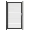Einzeltor 'Ambiente' DIN links Streifen/anthrazit 100 x 180 cm