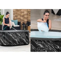 Eisbad 'LAY-Z-SPA FortiFiber Glacial Dip' mit Filterpumpe 152 x 92 x 69 cm