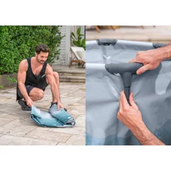 Eisbad 'LAY-Z-SPA Glacial Dip' mit Filterpumpe Ø 90 cm rund