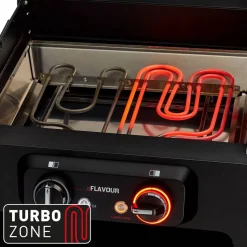 Elektrogrill 'eFlow Pro 2 Turbo' silbern 3000 W 112,5 x 112,5 x 57 cm