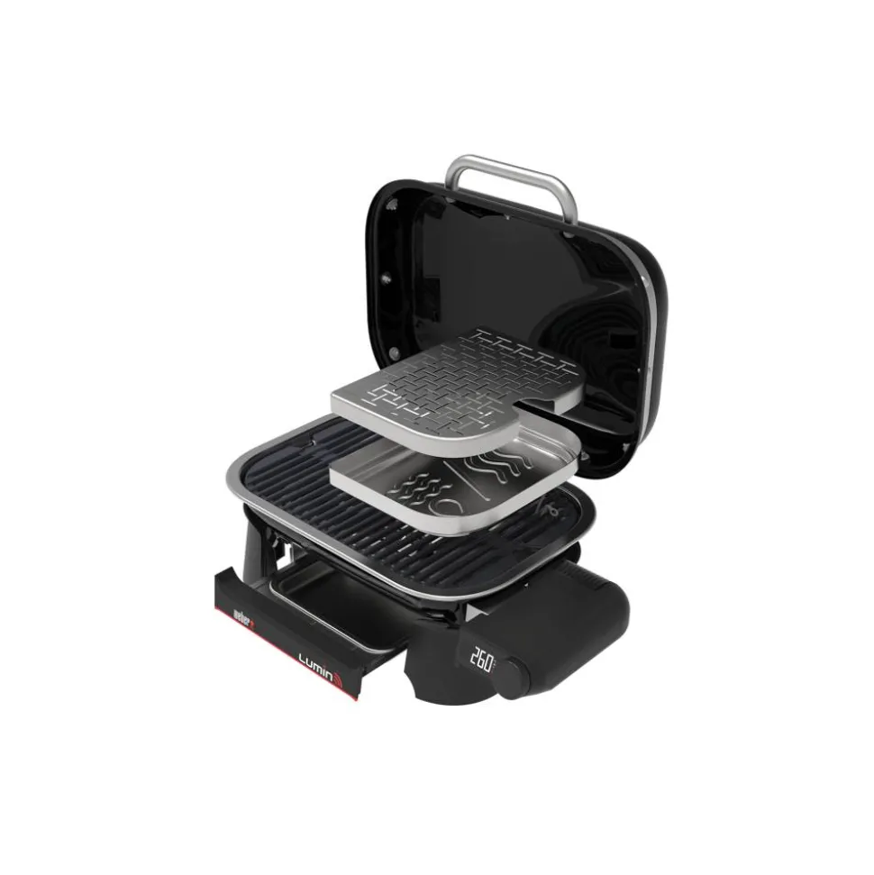 Elektrogrill 'Lumin Compact Smart' schwarz 2200 W