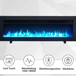 Elektrokamin 'Agnes 40' schwarz 1,8 kW