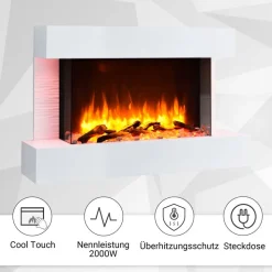 Elektrokamin 'Aidan' weiß 2 kW