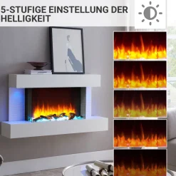 Elektrokamin 'Aieda' weiß 2 kW