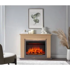 Elektrokamin 'Ajax' hellbraun 2 kW