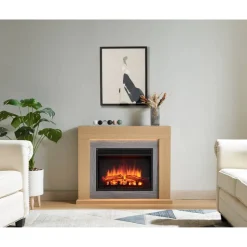 Elektrokamin 'Apollon' hellbraun 2 kW