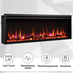 Elektrokamin 'Atalanta 60' schwarz 1,5 kW