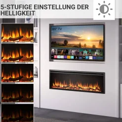 Elektrokamin 'Atalanta 60' schwarz 1,5 kW