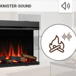 Elektrokamin 'Athena 72' schwarz 1,5 kW