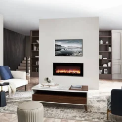 Elektrokamin 'Fiamma 48' schwarz 2 kW