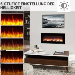 Elektrokamin 'Fiamma 48' schwarz 2 kW