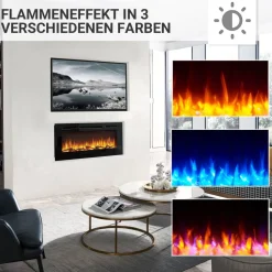 Elektrokamin 'Fiamma 40' schwarz 2 kW
