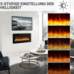 Elektrokamin 'Fiamma 40' schwarz 2 kW