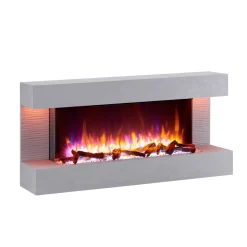Elektrokamin 'Helia' betongrau 2 kW