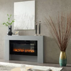 Elektrokamin 'Herkules' betongrau 2 kW