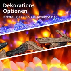 Elektrokamin 'Hestia' betongrau 2 kW