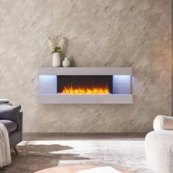 Elektrokamin 'Hestia' betongrau 2 kW
