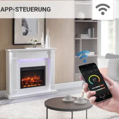 Elektrokamin 'Hikaru' weiß 2 kW