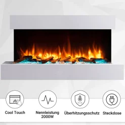 Elektrokamin 'Ignis' weiß 2 kW