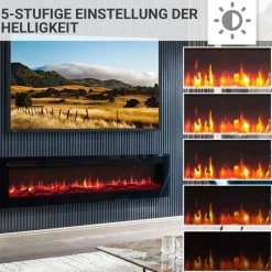Elektrokamin 'Leif 70' schwarz 1,8 kW