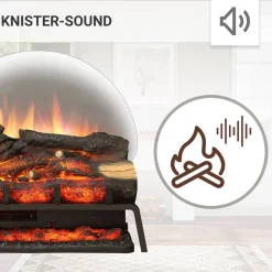Elektrokamin 'Lily' schwarz 1,5 kW