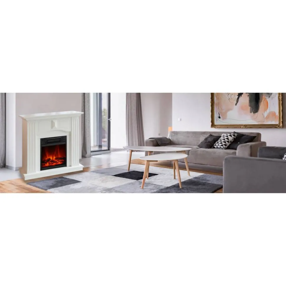 Elektrokamin 'Malmö AY0630' weiß 1,75-2 kW