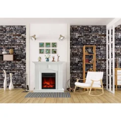 Elektrokamin 'Malmö AY0630' weiß 1,75-2 kW