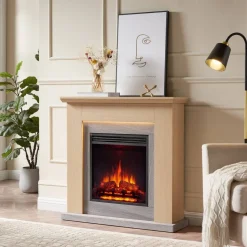 Elektrokamin 'Pandora' helle Eiche 2 kW