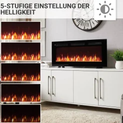 Elektronkamin 'Leif 40' schwarz 1,8 kW