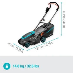Elektro-Rasenmäher 'PowerMax 37/1800 G2' 1800 W