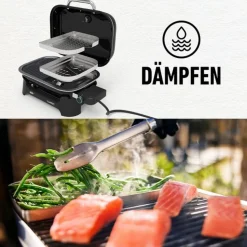 Elektro-Tischgrill 'Lumin Compact' rot 2200 W
