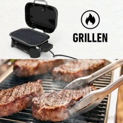 Elektro-Tischgrill 'Lumin Compact' schwarz 2200 W